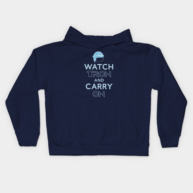 Watch Tron and Carry On Kids Hoodie by GeekGiftGallery